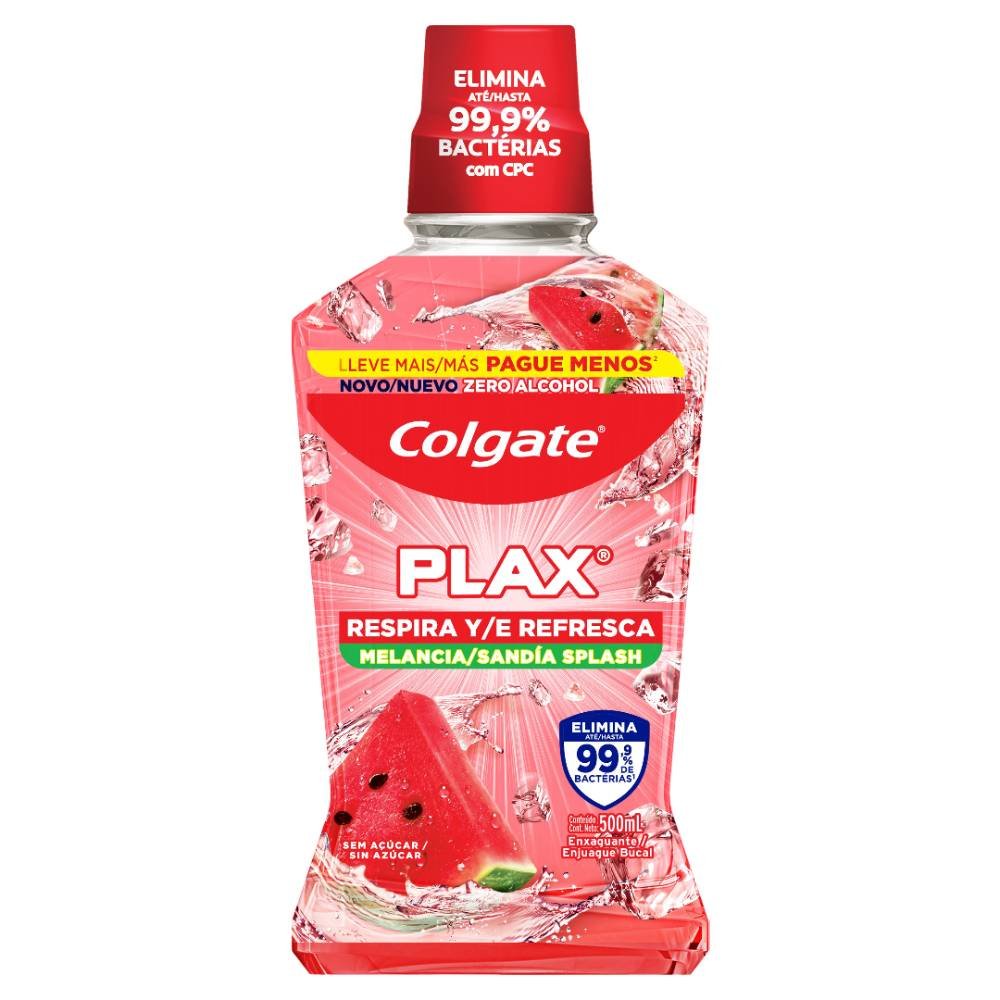 Enxaguante Bucal Colgate Plax Melancia 500ml