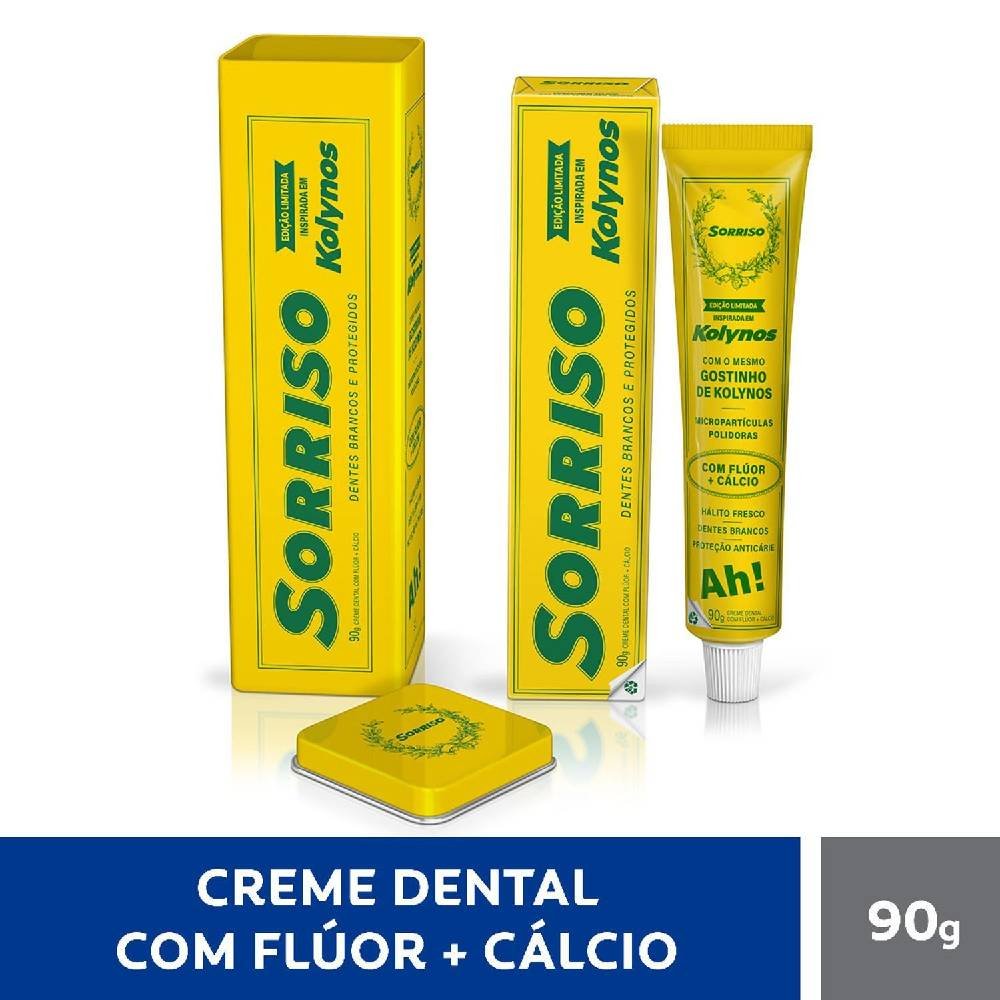 Creme Dental Sorriso Kolynos Edição Limitada 90g + Latinha