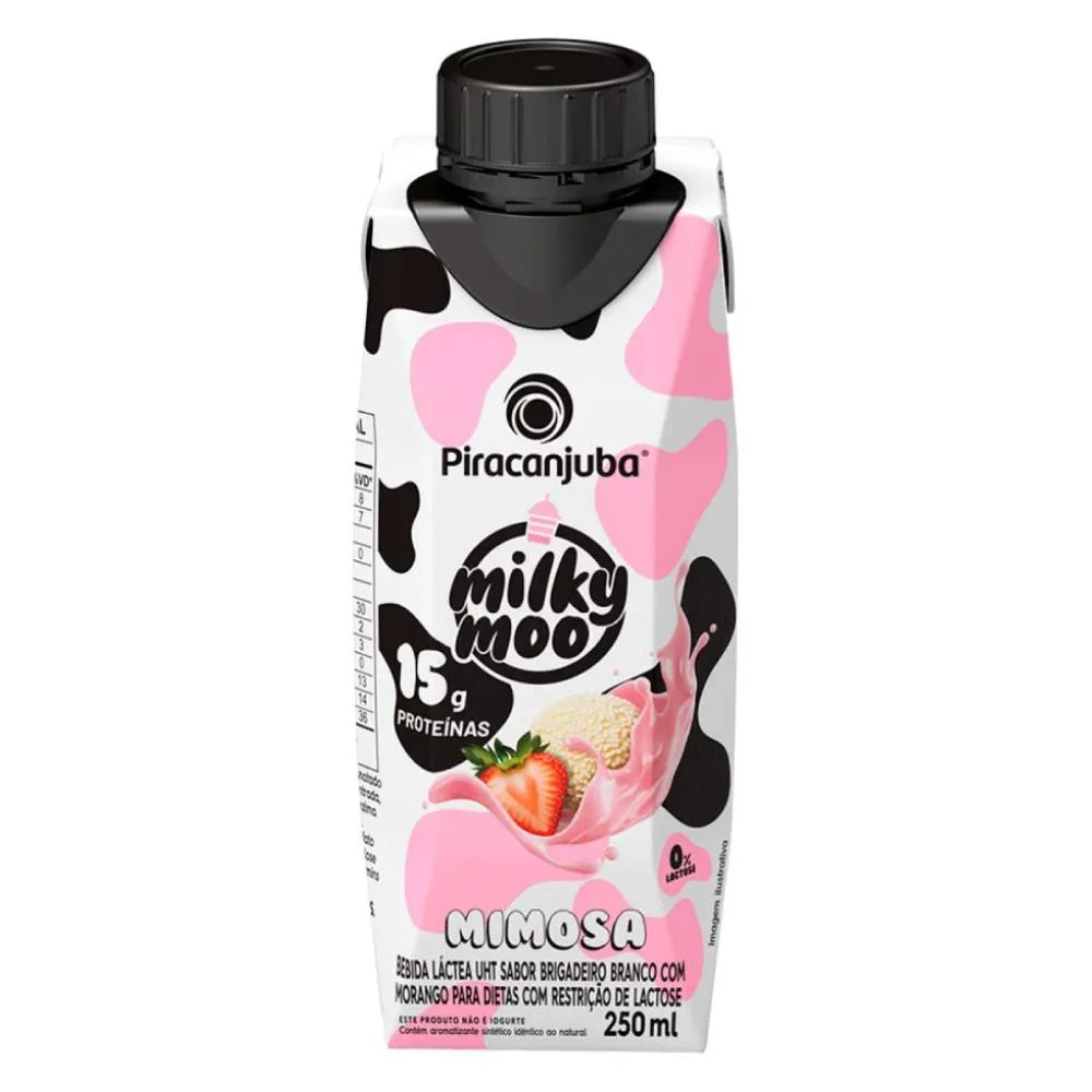 Bebida Láctea Piracanjuba Milky Moo Mimosa 15g 250ml