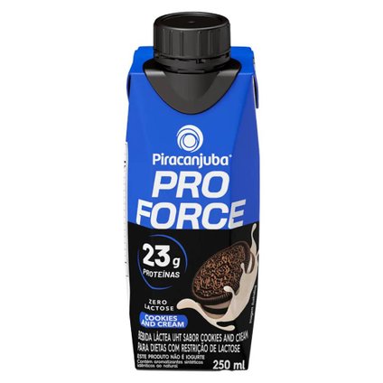 BEBIDA LÁCTEA PIRACANJUBA PRO FORCE COOKIES 23G 250ML