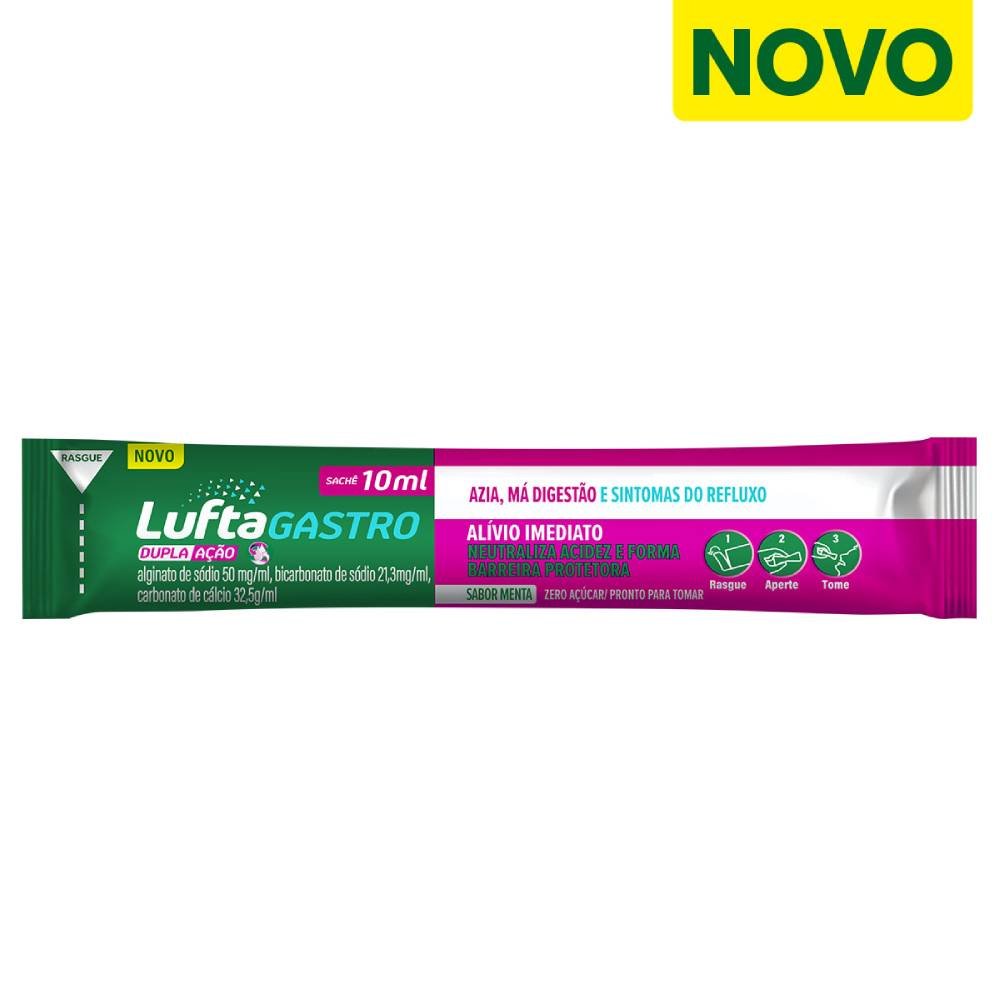Luftagastro Dupla Ação Sachê Líquido 10ml
