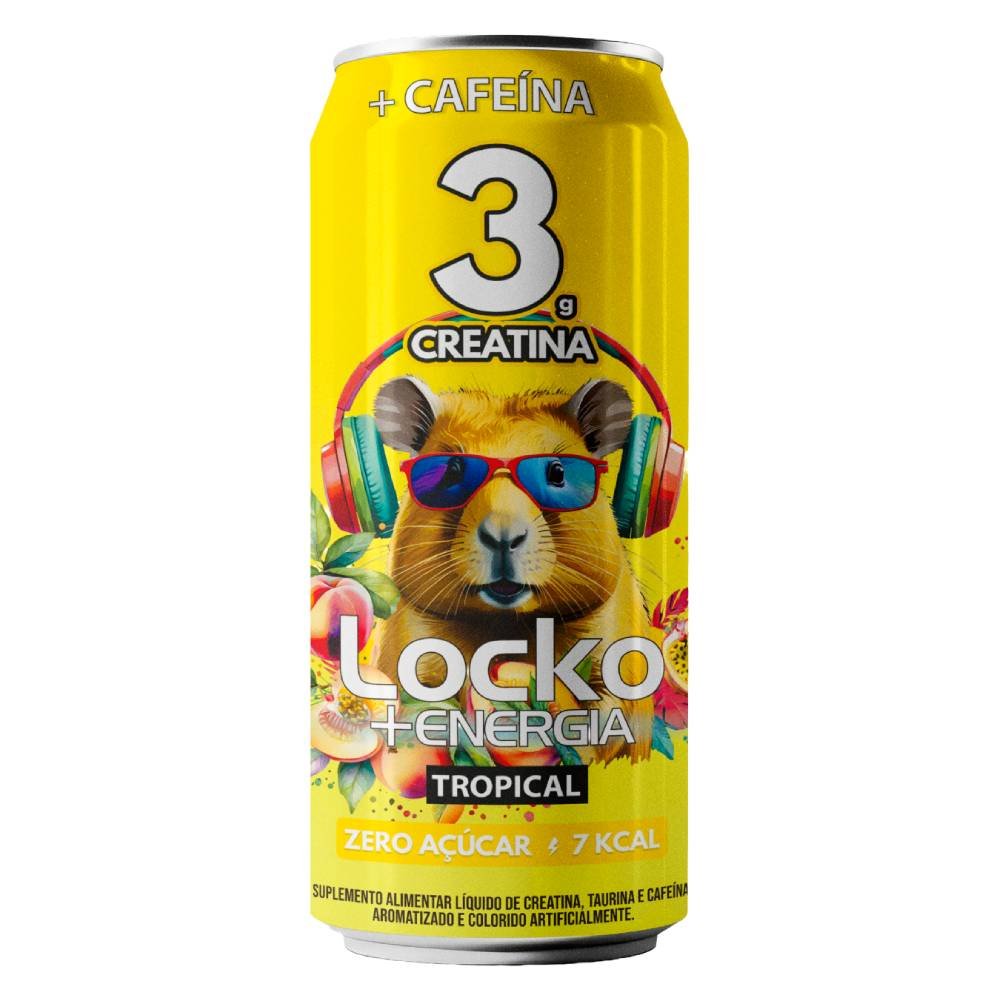 Energético Power Drink Locko Tropical Lata 473ml