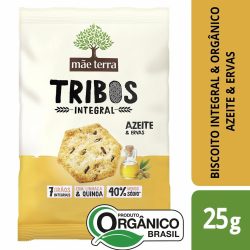 Kit Leve 4 Pague 3, Biscoito Org Tribos Mãe Terra 25g