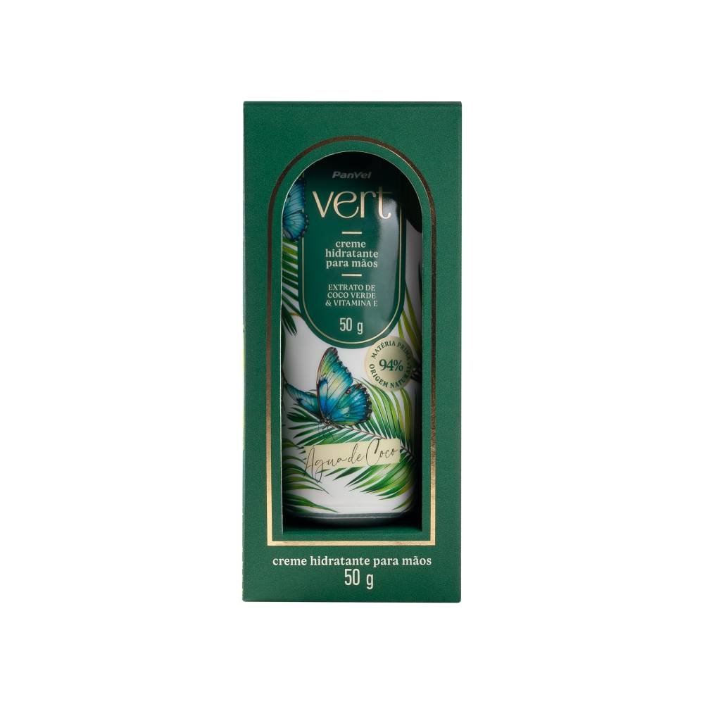 Creme Desodorante Hidratante Para Mãos Água De Coco Panvel Vert 26 50g