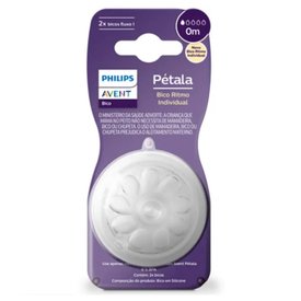 KIT BICO PARA MAMADEIRA AVENT PÉTALA 3.0 T1 2 UNIDADES