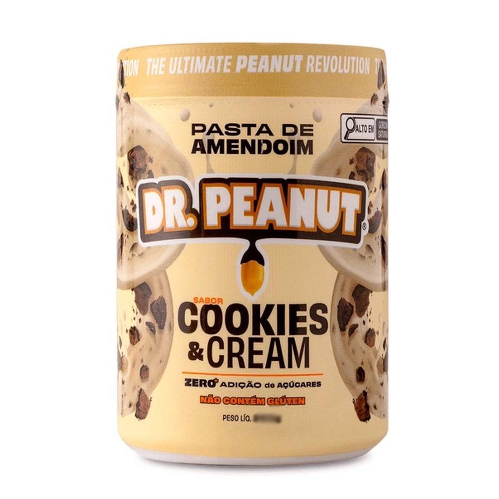 Pasta De Amendoim Dr. Peanut Cookies & Cream 400g