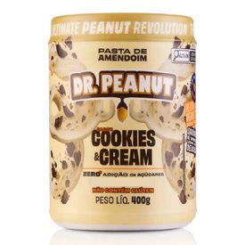 PASTA DE AMENDOIM DR. PEANUT COOKIES CREAM 400G