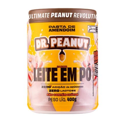 PASTA DE AMENDOIM DR. PEANUT LEITE EM PÓ 400G