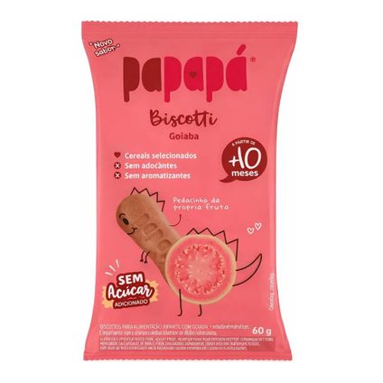 BISCOITO INFANTIL PAPAPÁ GOIABA 60G