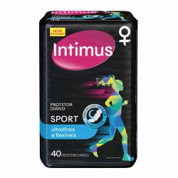Protetor Diário Intimus Sport Ultrafino Com 40 Unidades