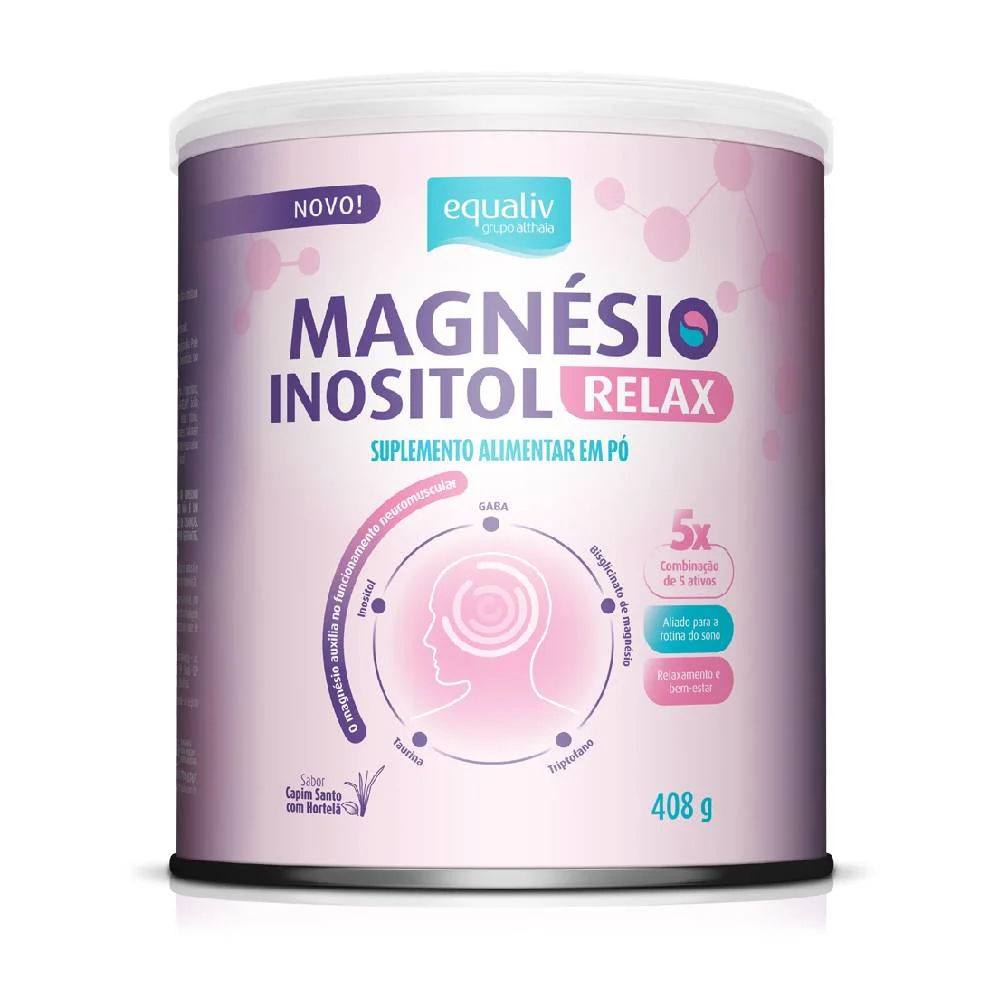 Suplemento Alimentar Equaliv Magnésio Inositol Relax 408g
