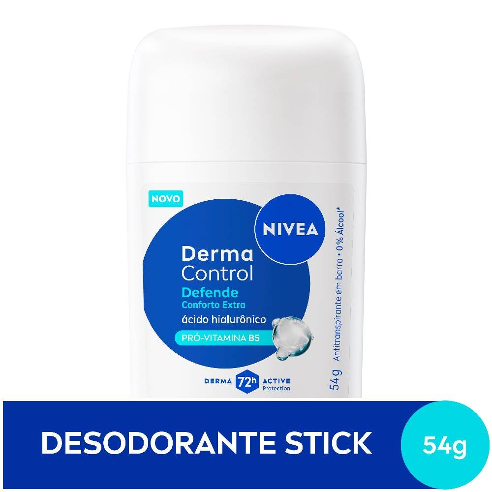 Desodorante Em Stick Nivea Derma Control Feminino Defende 54g