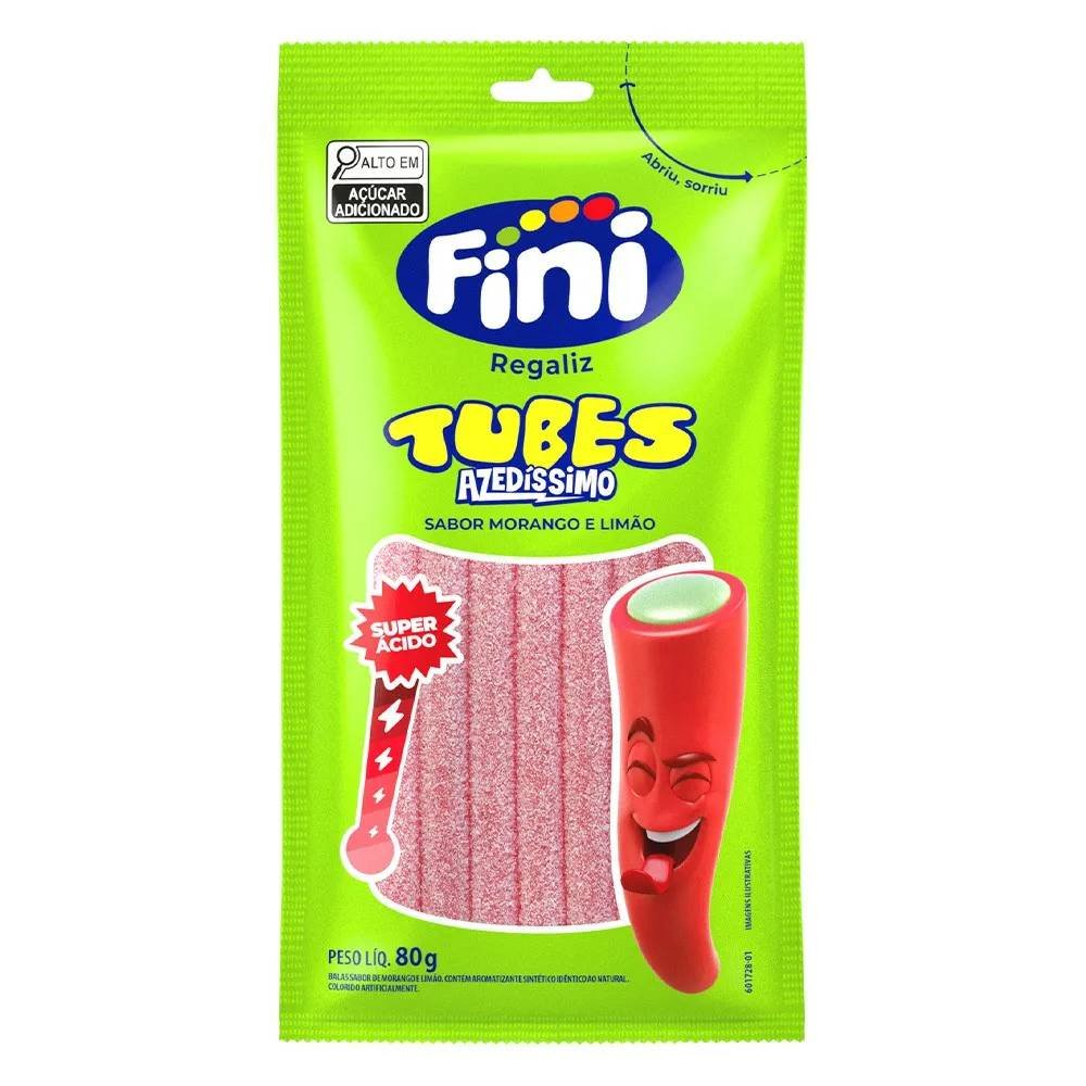 Bala Fini Tubes Azedíssimo 80g