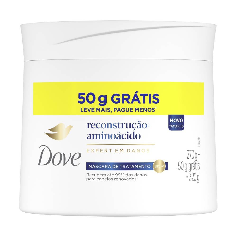 Máscara De Tratamento Capilar Dove Reconstrução 320g