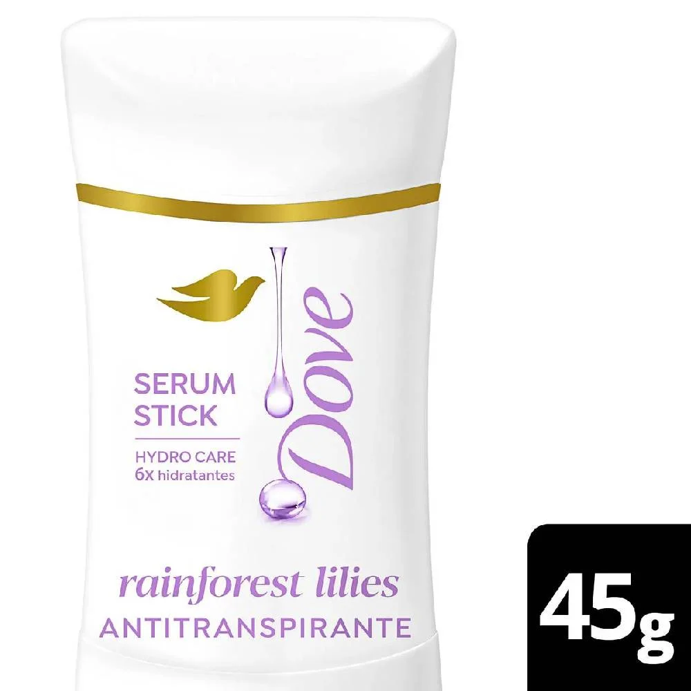 Desodorante Dove Sérum Stick Rainforest Lilies 45g