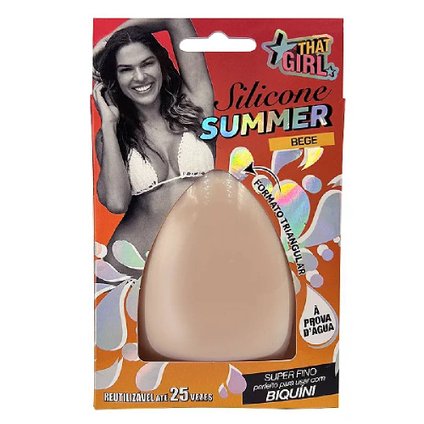 SILICONE PARA SEIOS THAT GIRL SUMMER BEGE 1 PAR