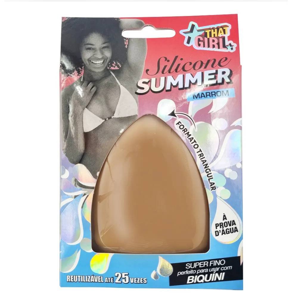 Silicone Para Seios That Girl Summer Marrom 1 Par