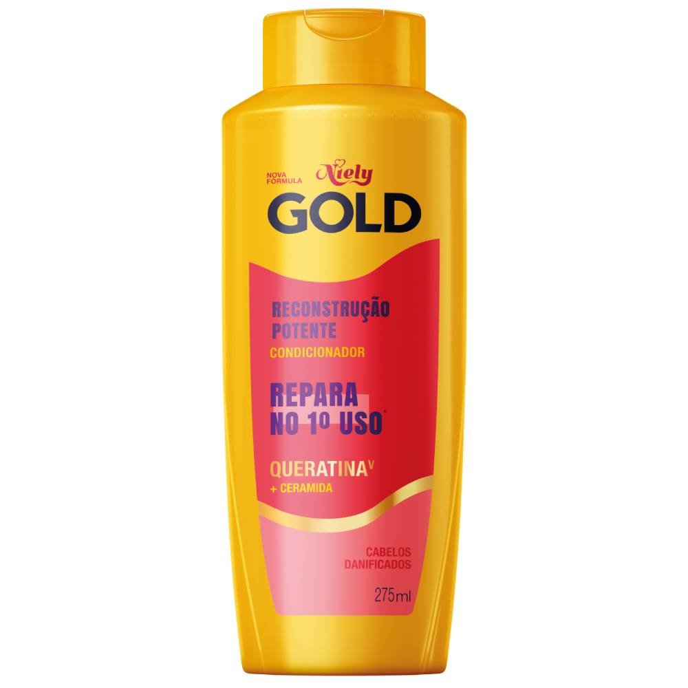 Condicionador Niely Gold Reconstrução Queratina 275ml
