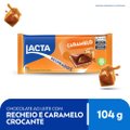 CHOCOLATE EM BARRA LACTA CARAMELO RECHEADOS 104G