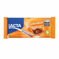 Chocolate Em Barra Lacta Caramelo Recheados 104g