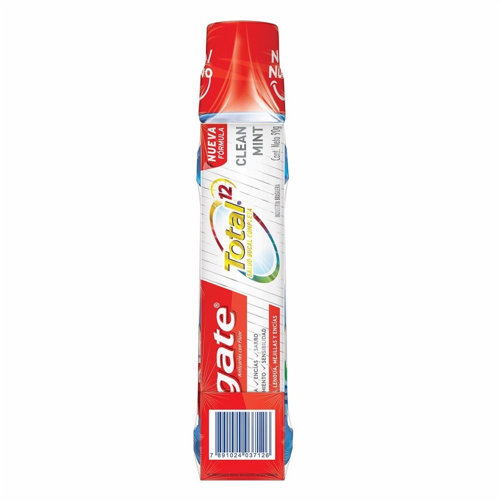 ENXAGUANTE BUCAL COLGATE TOTAL 12 CLEAN MINT 500ML PROMO GRÁTIS CREME DENTAL COLGATE TOTAL 12 90G
