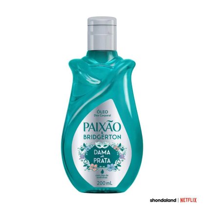 ÓLEO CORPORAL PAIXÃO BRIDGERTON DAMA DE PRATA 200ML