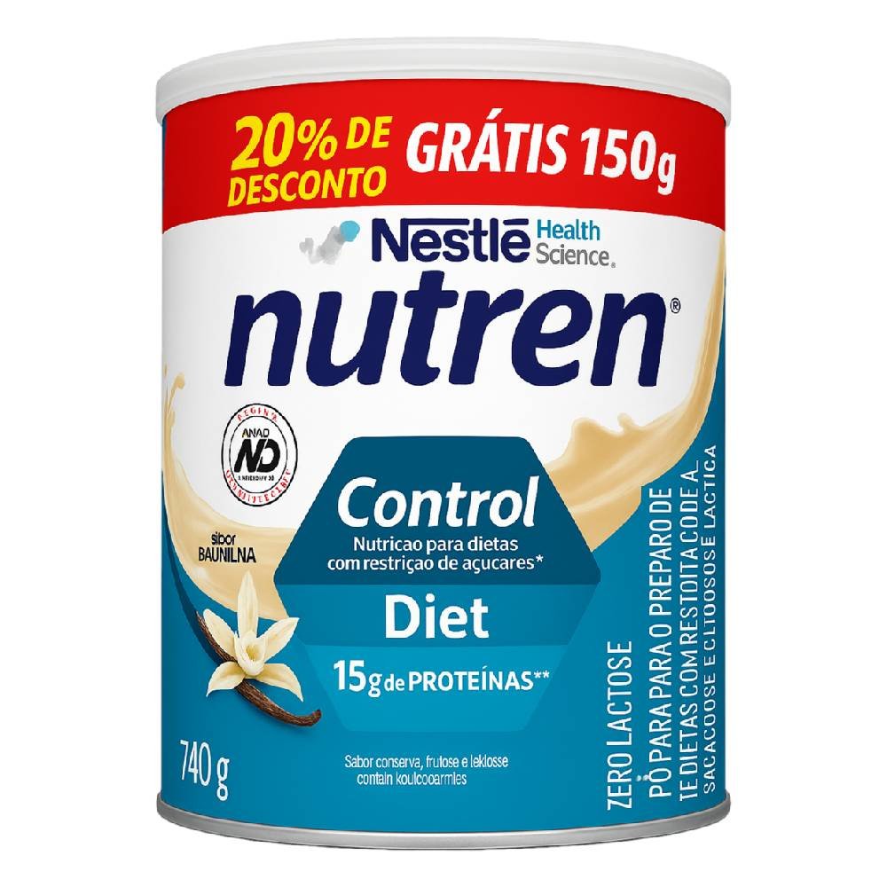 Complemento Alimentar Nutren Control Diet Baunilha 740g