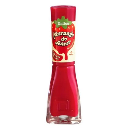 ESMALTE CREMOSO DAILUS MORANGO DO AMOR COBERTURA CROCANTE 8ML