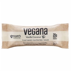 BARRA VEGANA COM 20G DE PROTEINA VANILLA COCONUT 65G