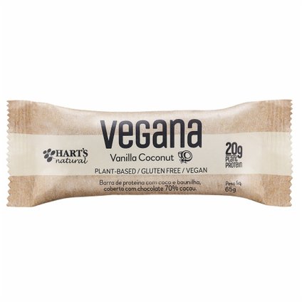 BARRA VEGANA COM 20G DE PROTEINA VANILLA COCONUT 65G