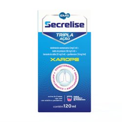 Xarope Secrelise Tripla Ação Sabor Caramelo E Framboesa 120ml