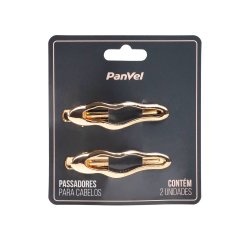 Kit Com Dois Passadores De Metal Panvel Dourado