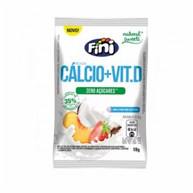 BALA CÁLCIO + VITAMINA D NATURAL SWEETS FINI 18G