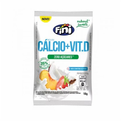 BALA CÁLCIO + VITAMINA D NATURAL SWEETS  FINI 18G