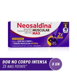 Neosaldina Muscular Max Dipirona 600mg + Citrato De Orfenadrina 70mg + Cafeína 100mg 8 Comprimidos