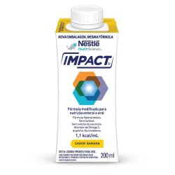 Nutrição Enteral E Oral Nestlé Impact Zero Lactose Banana 200ml