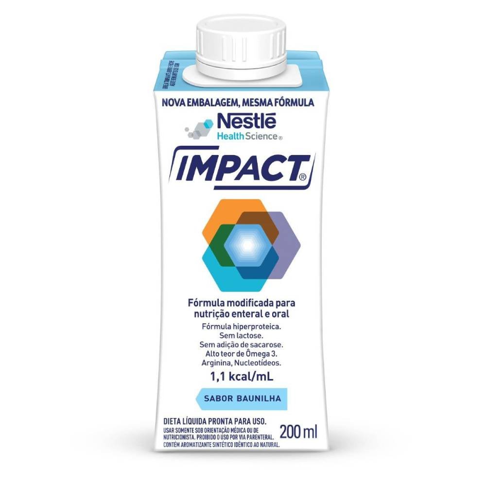 Nutrição Enteral E Oral Nestlé Impact Zero Lactose Baunilha 200ml