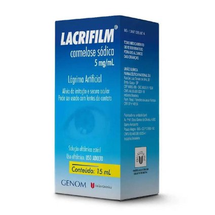LACRIFILM 5MG/ML COLÍRIO 15ML