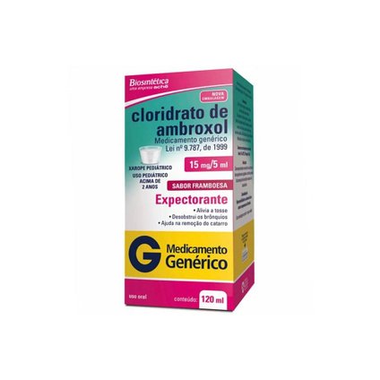 CLORIDRATO AMBROXOL PEDIÁTRICO 120ML BIOSINTETICA GENÉRICO L