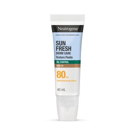 PROTETOR SOLAR FACIAL NEUTROGENA SUN FRESH DERM CARE FLUIDO 3.0 FPS80 40ML