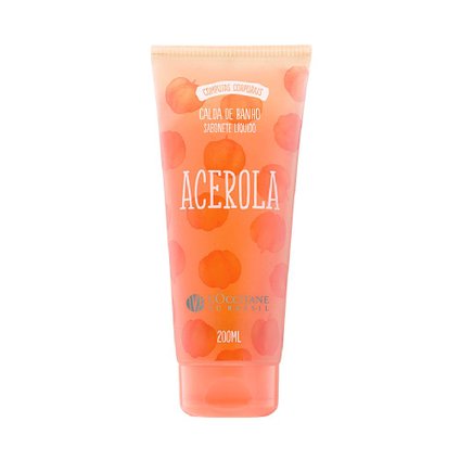 SABONETE LÍQUIDO CALDA DE BANHO LOCCITANE AU BRÉSIL ACEROLA 200ML