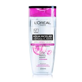 ÁGUA MICELAR BIFÁSICA L'ORÉAL PARIS SOLUÇÃO DE LIMPEZA 5 EM 1 200ML