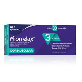 ANALGÉSICO MIORRELAX 300MG + 35MG + 50MG 30 COMPRIMIDOS