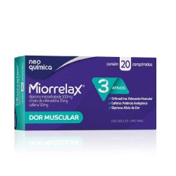 Analgésico Miorrelax 300mg + 35mg + 50mg 20 Comprimidos