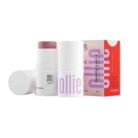 BASTÃO OLLIE 3EM1 BLUSH BATOM E SOMBRA ROSA FPS95 4,5G