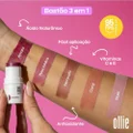 BASTÃO OLLIE 3EM1 BLUSH BATOM E SOMBRA ROSA FPS95 4,5G