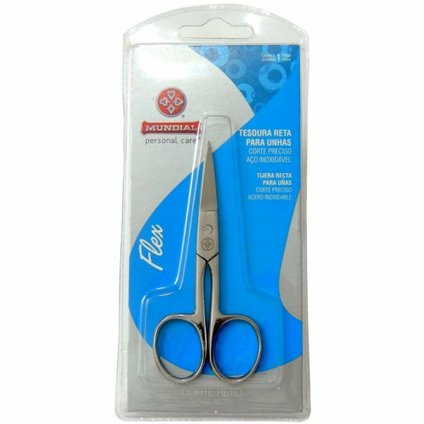 TESOURA MUNDIAL FLEX RETA 9CM