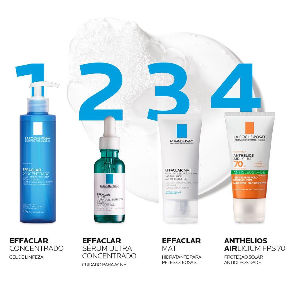 Gel de Limpeza Facial La Roche-Posay Effaclar Concentrado 300g