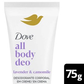 DESODORANTE CORPORAL EM CREME DOVE ALL OVER BODY LAVANDA CAMOMILA 75G