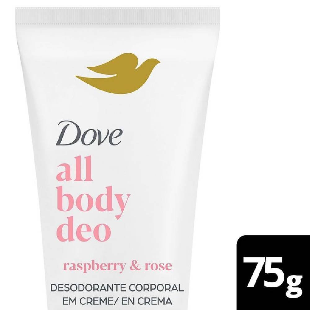 Desodorante Corporal Em Creme Dove All Over Body Raspberry & Rose 75g